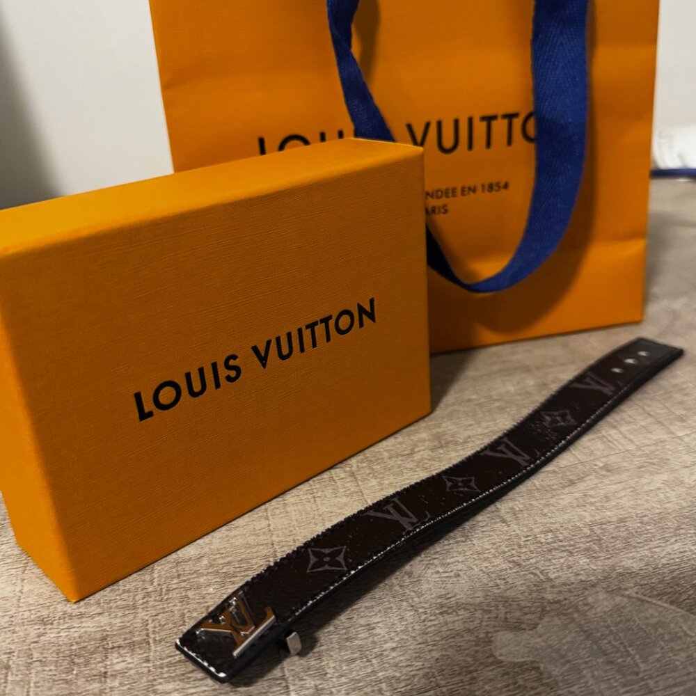 LV Slim Bracelet Monogram Eclipse - image 7